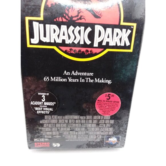 Jurassic Park VHS MCA Universal 1993 Sealed Watermark Steven Spielberg - Picture 8 of 9